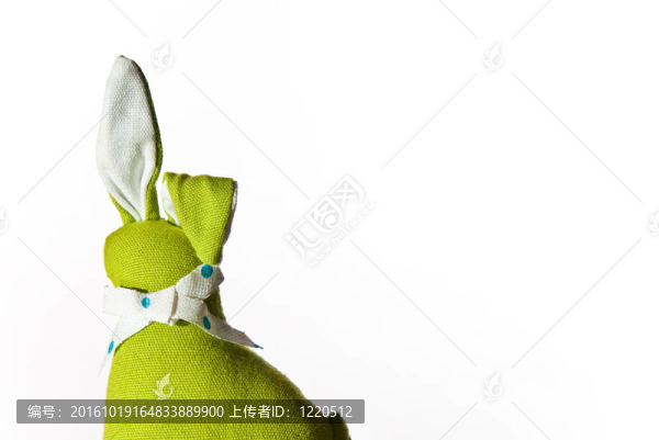 綠色的復(fù)活節(jié)兔子