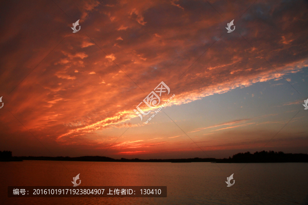 濕地晚霞