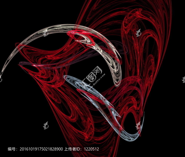 黑色數(shù)字分形