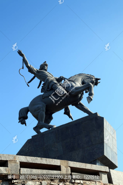 Salavat,yulaev紀念碑在俄羅斯烏法