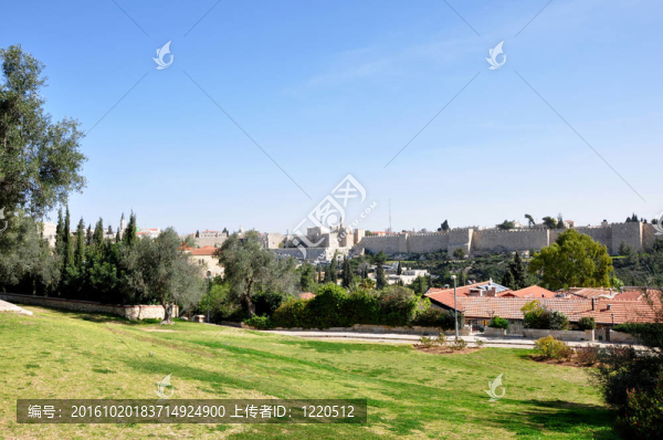 耶路撒冷城市景观。