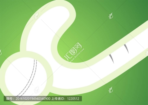 曲棍球棒和球