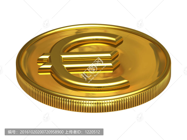 黃金的歐元硬幣