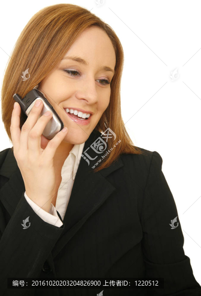 商務女性在電話里交談