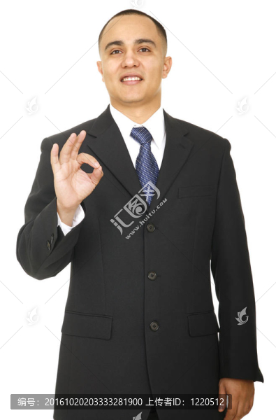 業(yè)務(wù)人員顯示OK標(biāo)志2