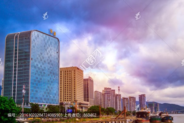 城市風光,福州江濱中大道