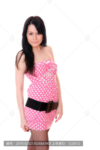 一個清新可愛的女人的畫像