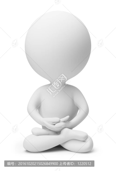 3D小人物-冥想