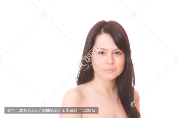 一個清新可愛的女人的畫像