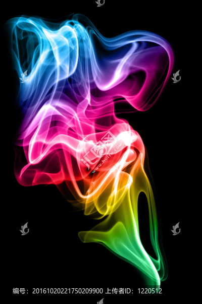 彩色的煙霧