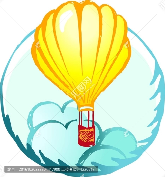 空氣中的熱氣球