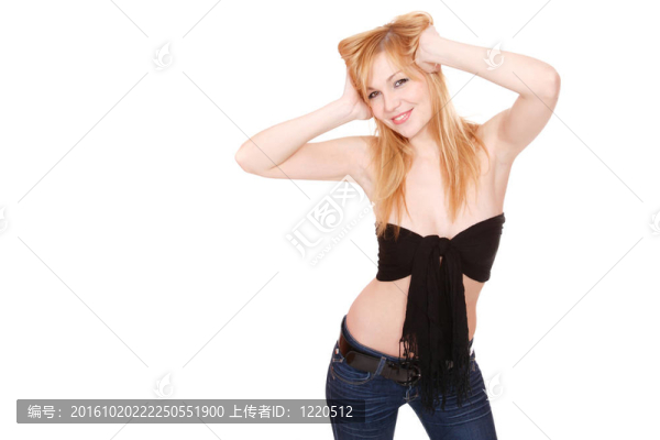 一個清新可愛的女人的畫像