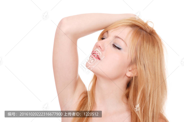 一個(gè)清新可愛(ài)的女人的畫像