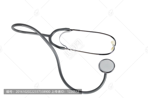 聽診器白色隔離