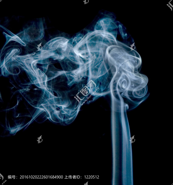 藍色的煙霧
