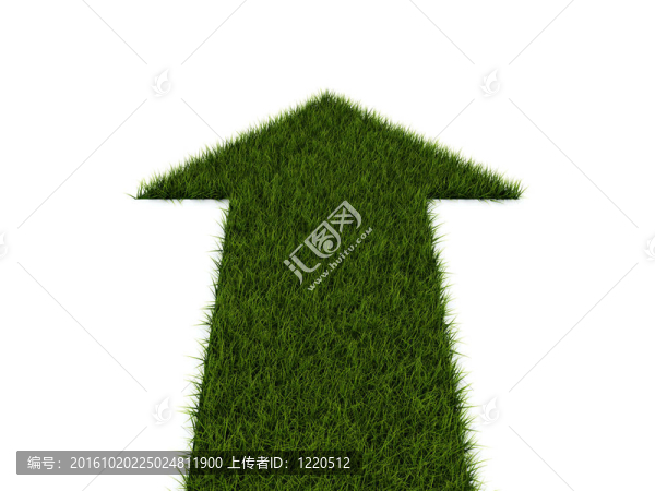 從白色的草地上分離的箭