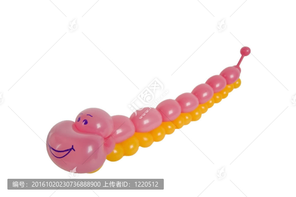 白色動物氣球蜈蚣
