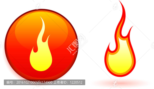 火焰和火的設(shè)計元素