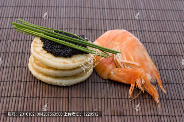 魚(yú)子醬和蝦