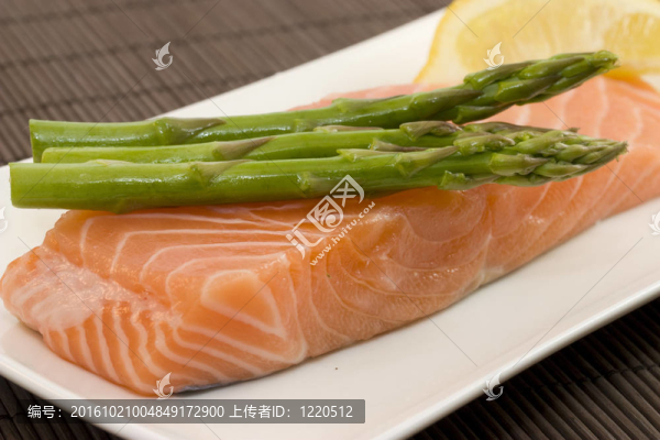 鮭魚和蘆筍