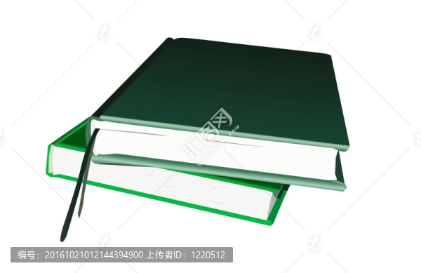 白色背景書籍