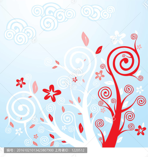 典型的春天的花朵