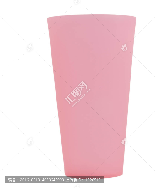 大型粉紅色可再用塑料杯