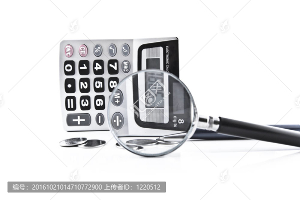 計算器；貨幣和放大鏡；經(jīng)濟計算對象