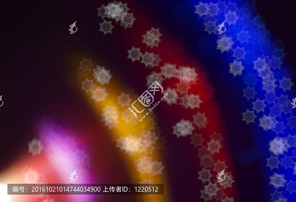 多色背景與星星圖案