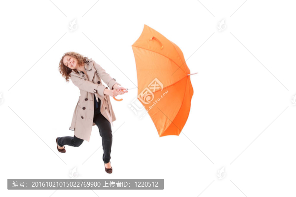 拿傘的女人