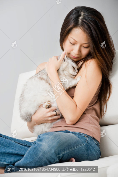女人與貓