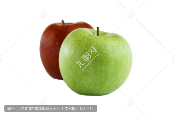 白色背景上的蘋果