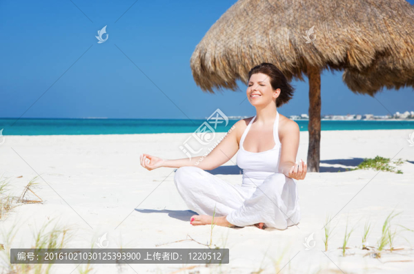 海灘上的冥想