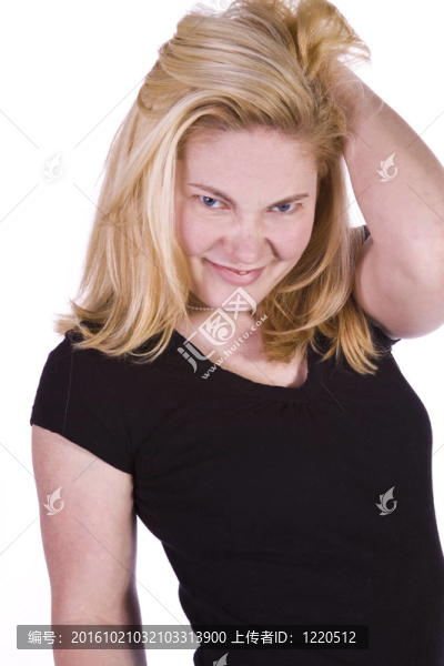 一個漂亮女孩的特寫鏡頭