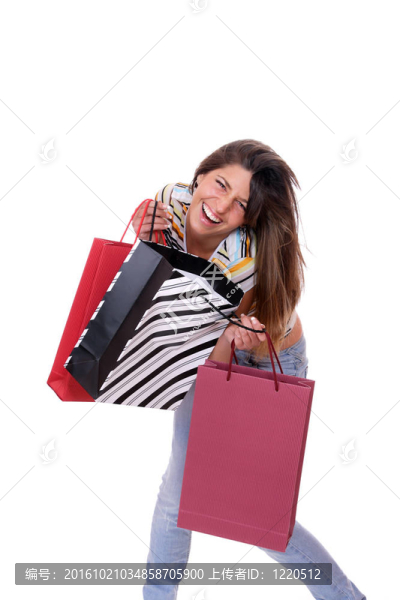 購物的漂亮女人