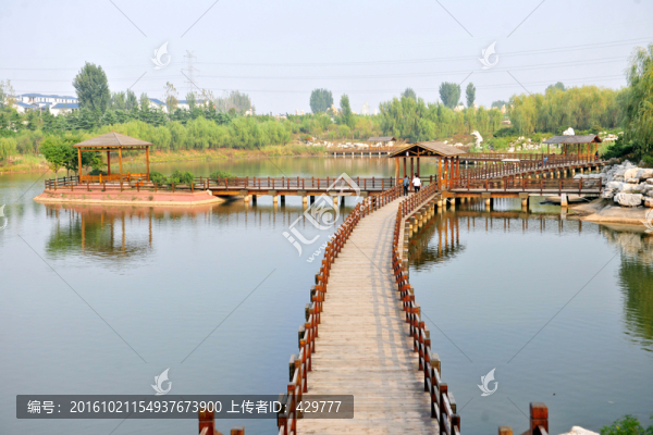 木橋,景區(qū),水上建筑