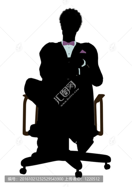非洲裔男性商業(yè)剪影