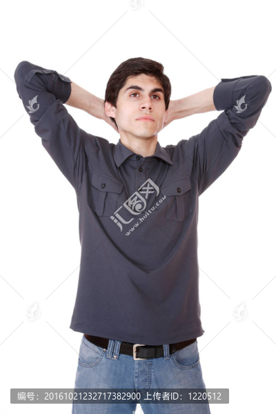 快樂青年休閑人像