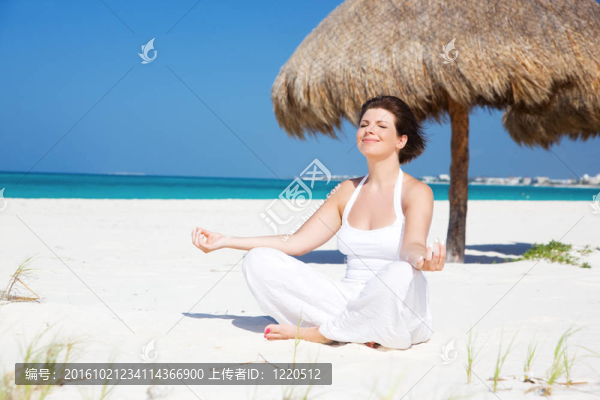 海灘上的冥想