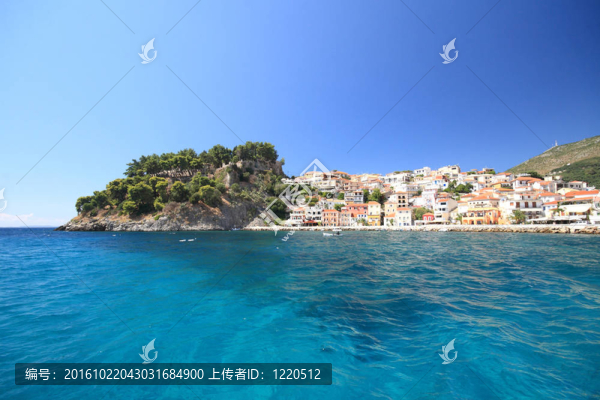 希臘海灘上的夏天