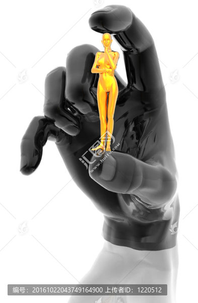 用白色背景的女孩手