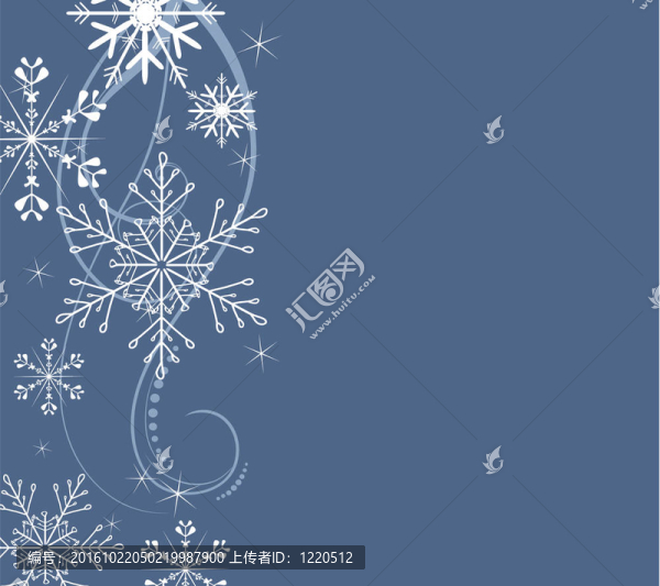 背景的雪花