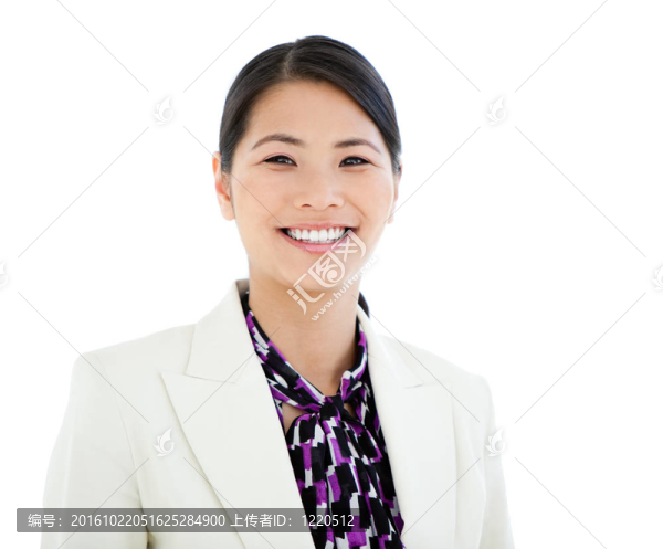 一個(gè)開朗的女商人的肖像