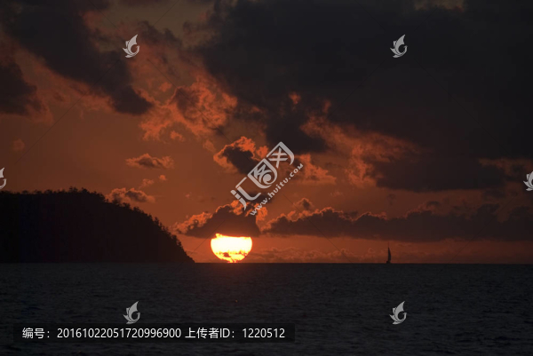 在降靈島的日落