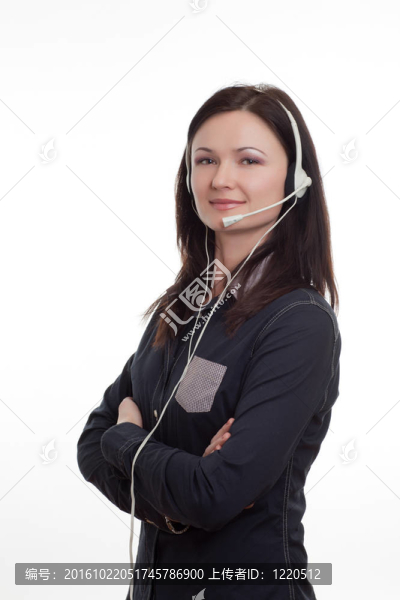 呼叫中心的婦女