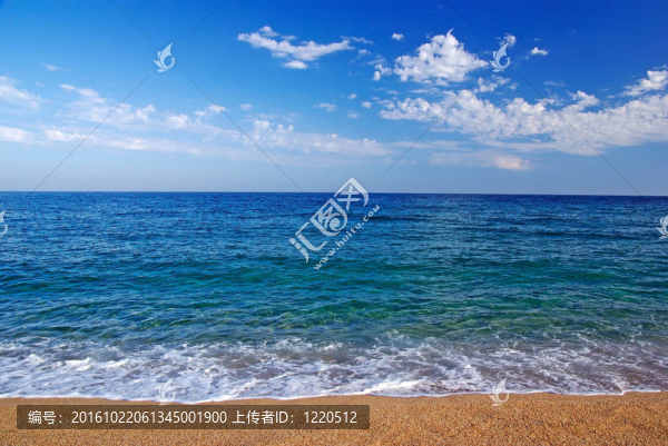 美麗的地中海海景。羅列特海岸；西班牙。