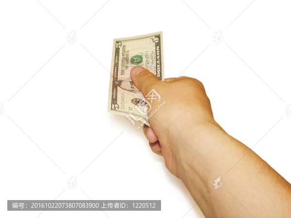 給鈔票的手