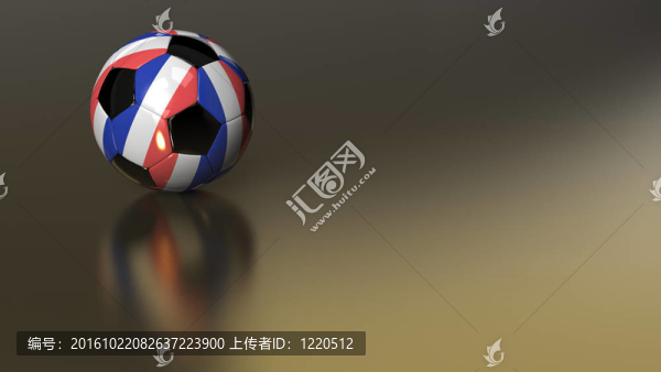 金色金屬表面光滑的法國足球