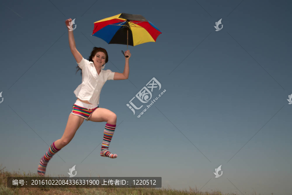 帶雨傘的女孩