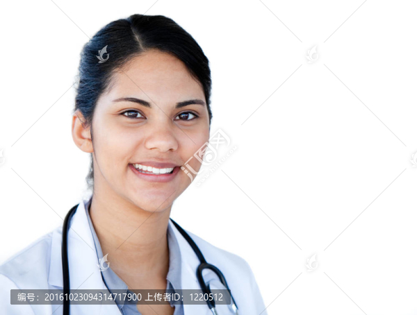 一位魅力女性醫(yī)生的畫像